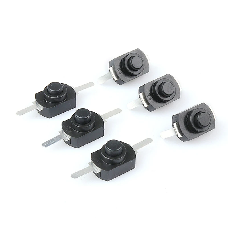 【10PCS】1208YD 1288BM12*8MM DC 30V 1A On Off Mini Push Button Switch for Electric Torch Self Locking