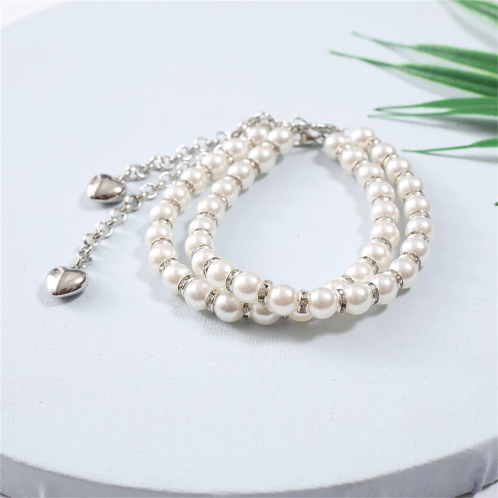 1/3/5PAIRS Shoelace Anti Drop Heel Plating Footwear Shoe Accessories Shoe Chain Classic Alloy Pearl Shoe Chain Shoe Buckle