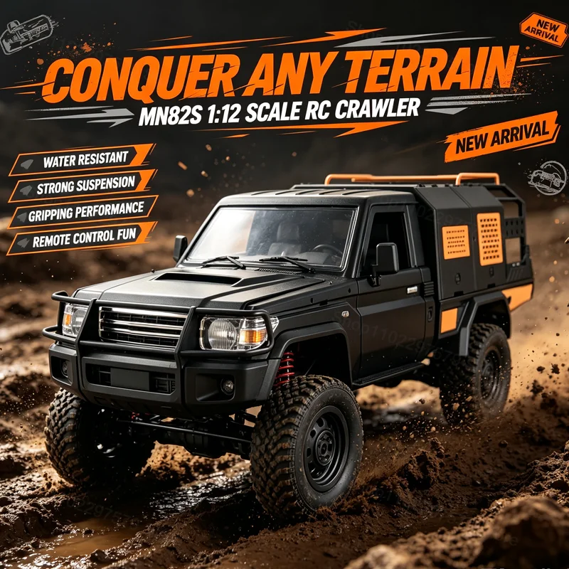 Rc Roc Hobby - MN82S 1/12 RC Crawler Pickup Truck