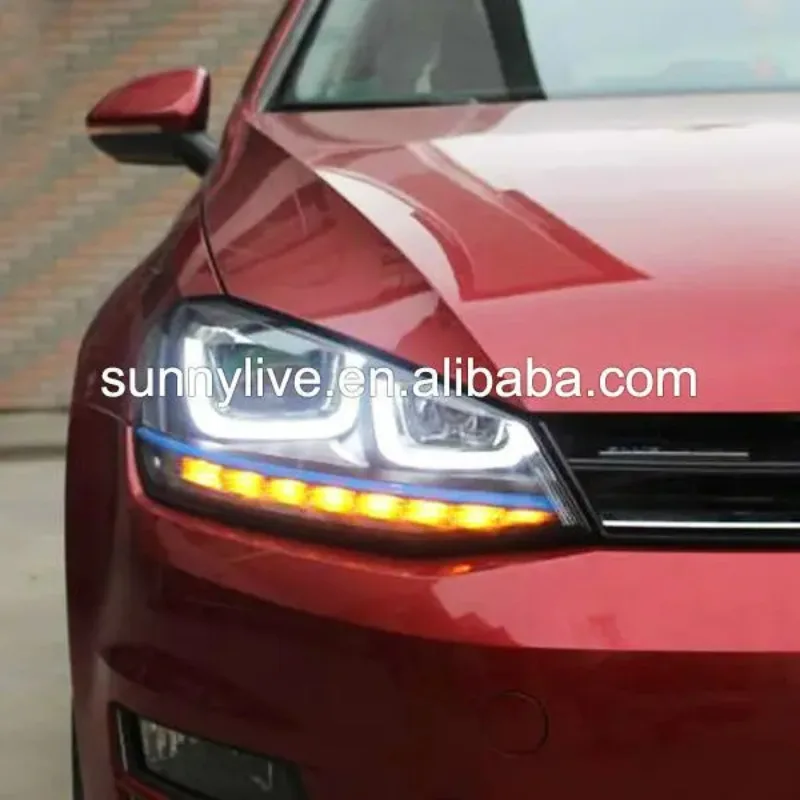 

Для VOLKSWAGEN для Golf 7, фара «ангельские глазки» GTI Style SY 2013-2014 года V2