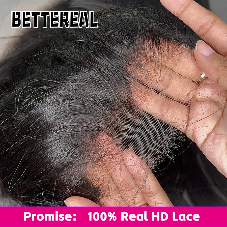 Bettereal 13x6 HD Lace Frontal Only 100% Human Hair 2x6 5x5 6x6 HD Lace Closure Skin Melted Pre Plucked 13x4 Lace Front Closure
