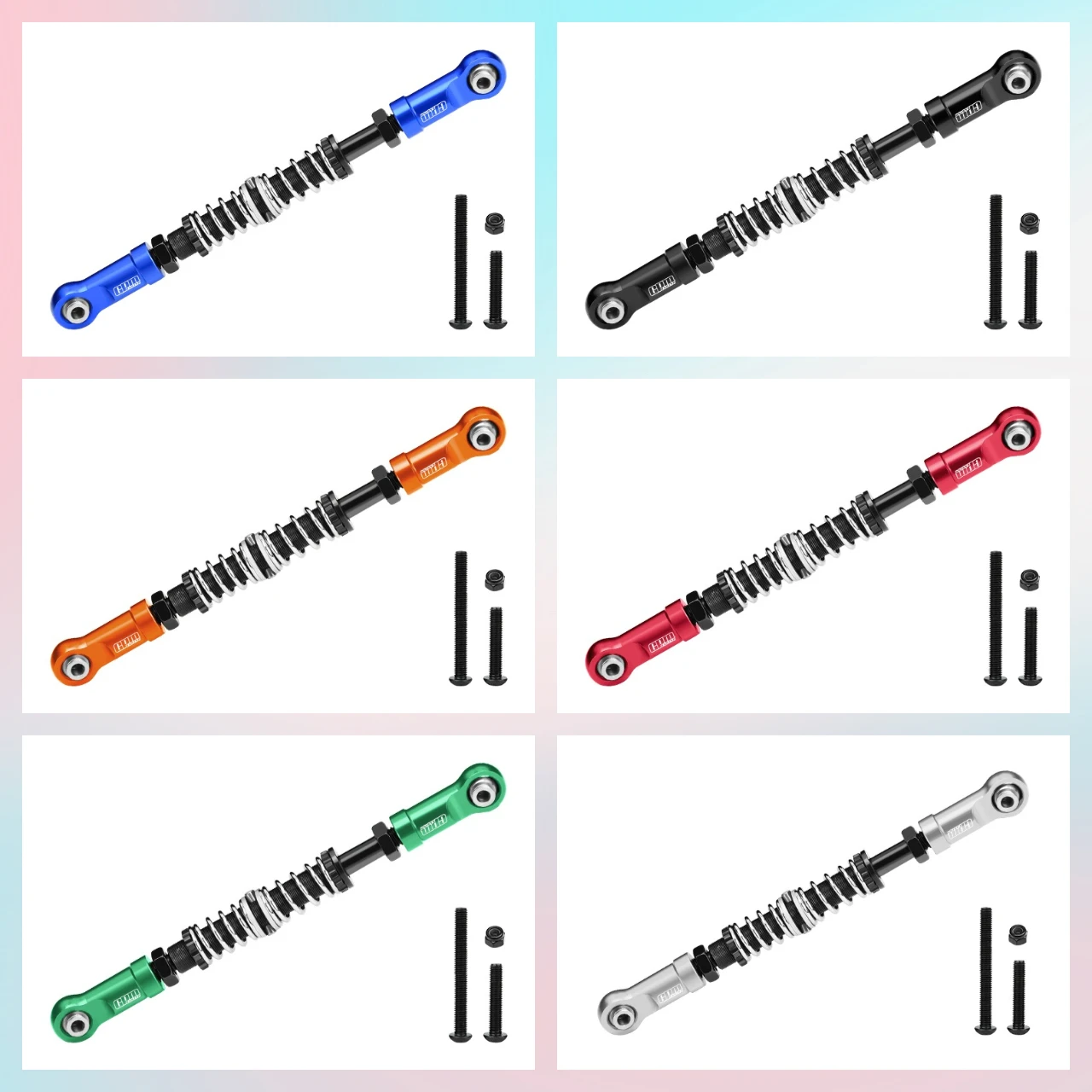 

7075 Alloy Servo Steering Link Adjustable Length/Spring Force For LOSI 1/8 LMT 1.0/2.0