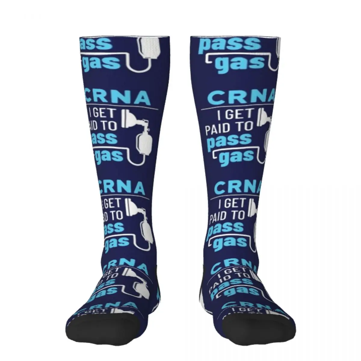 

CRNA Nurse Anesthetist I Get Paid to Pass Gas Socks christmas gifts soccer anti-slip Ladies Socks Men's