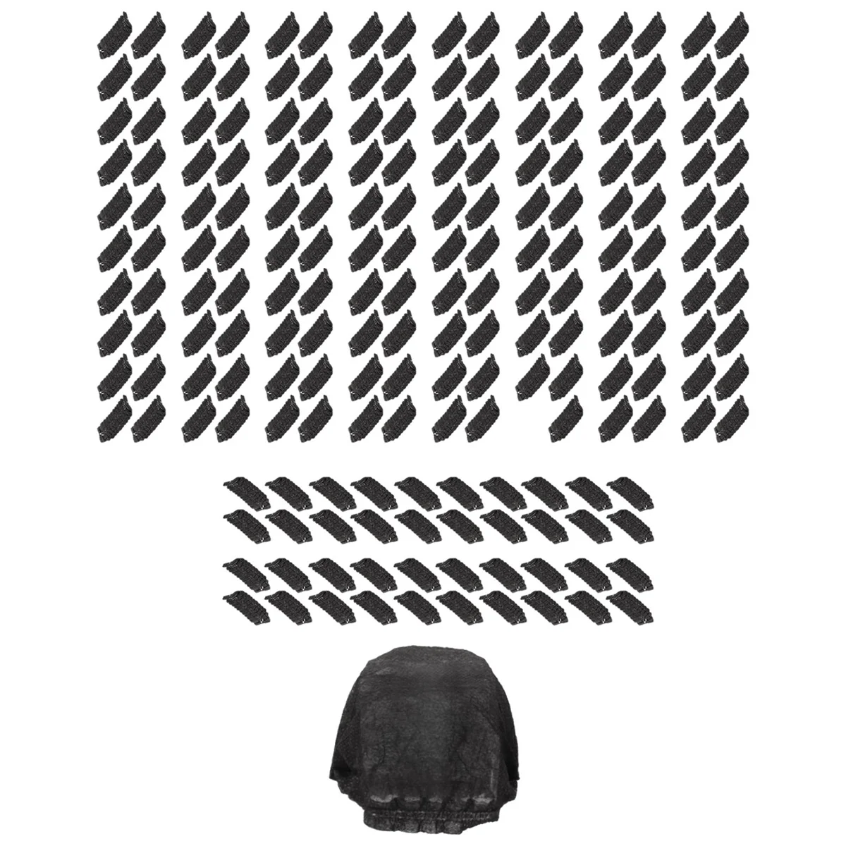 200 Pcs Black Disposable Microphone Covers Karaoke Anti-Splash Mic Cover Dust-Proof Accessories