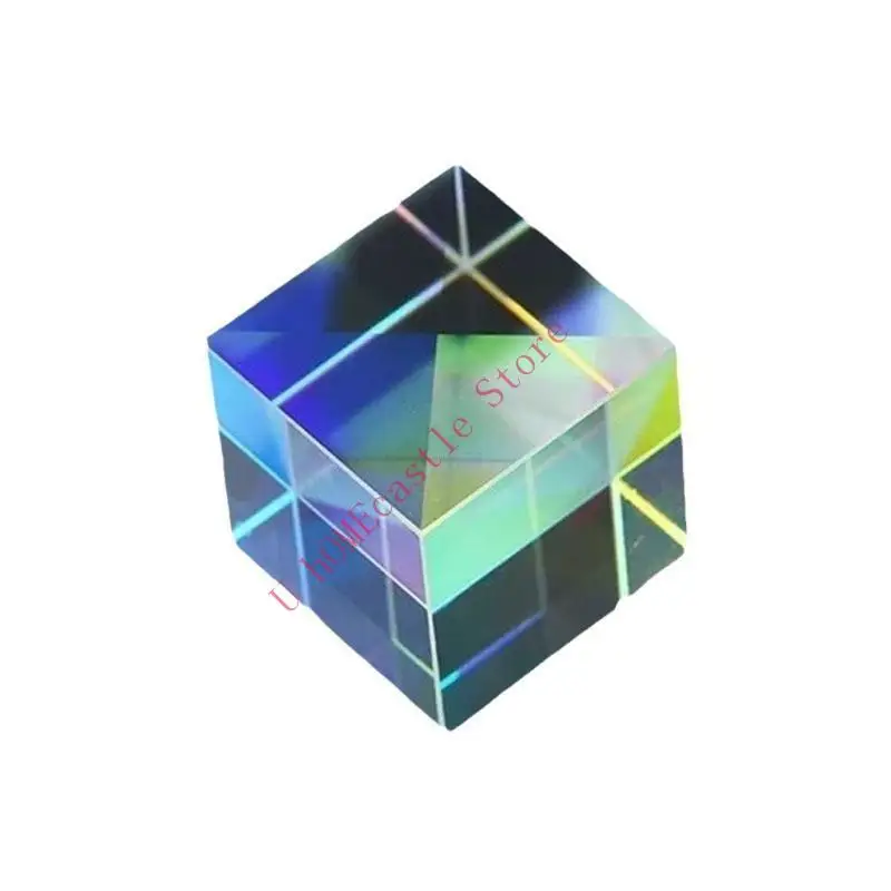

63HF Dichroic X Cubes стеклянный призма светоотременные рефракции Cubes MultyColor Prism для фотографии луча расщепление света