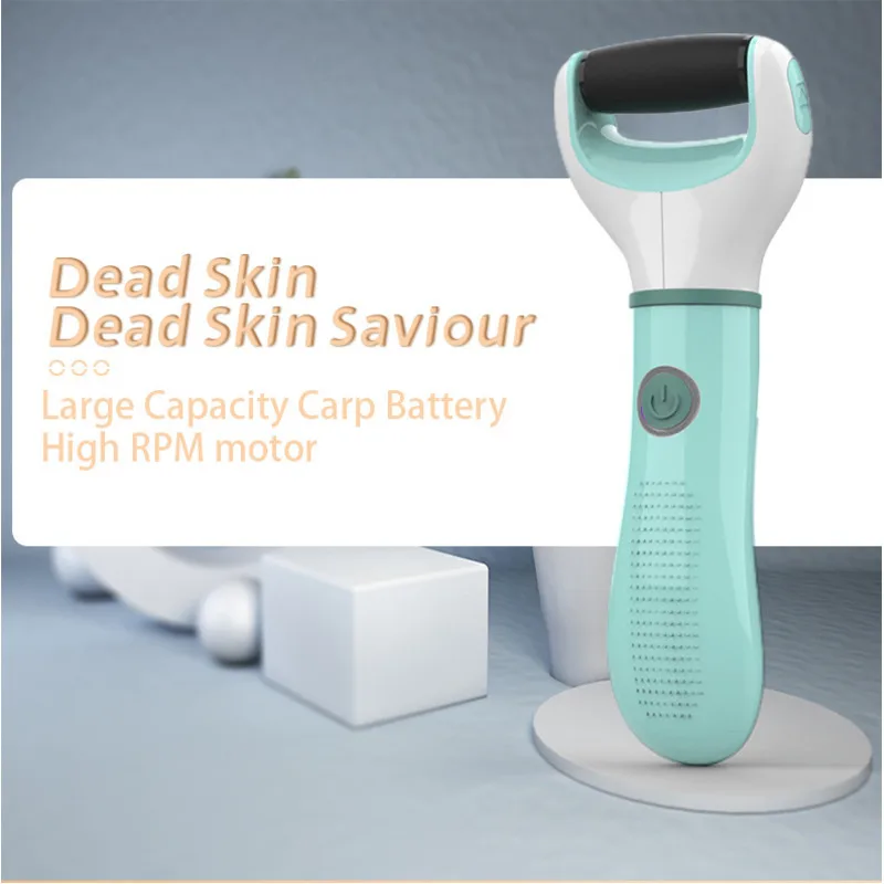 مطحنة القدم الكهربائية السيارات اللاسلكية إزالة الجلد الميت النسيج الشقوق الصلب متصدع الجلد باديكير أداة مقاوم للماء منظف القدمين