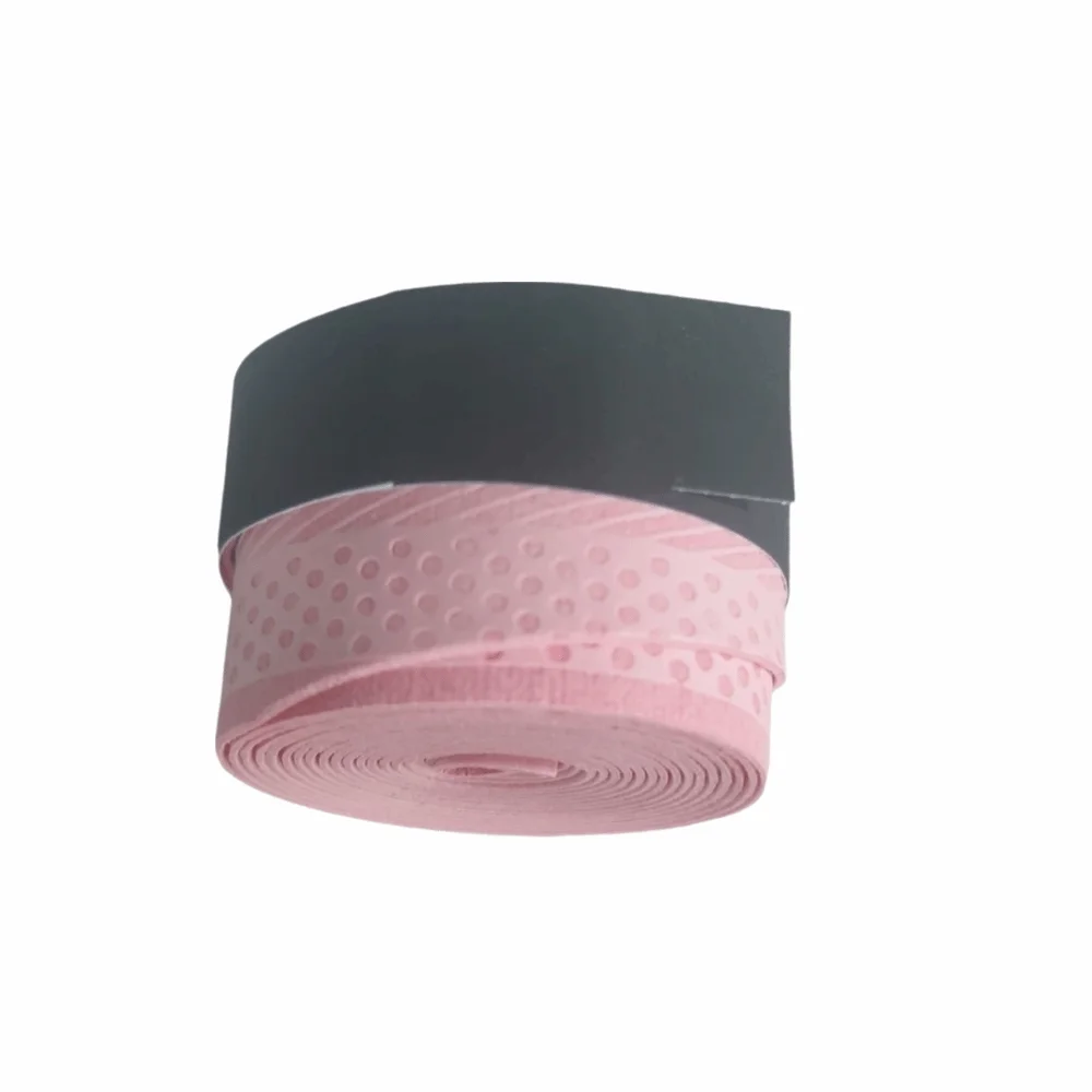 Anti-slip Sport Fishing Rods Over Grip Embossed Texture Glossy Surface Badminton Racket Grip Tape Sweat Absorbing Macaron Colors