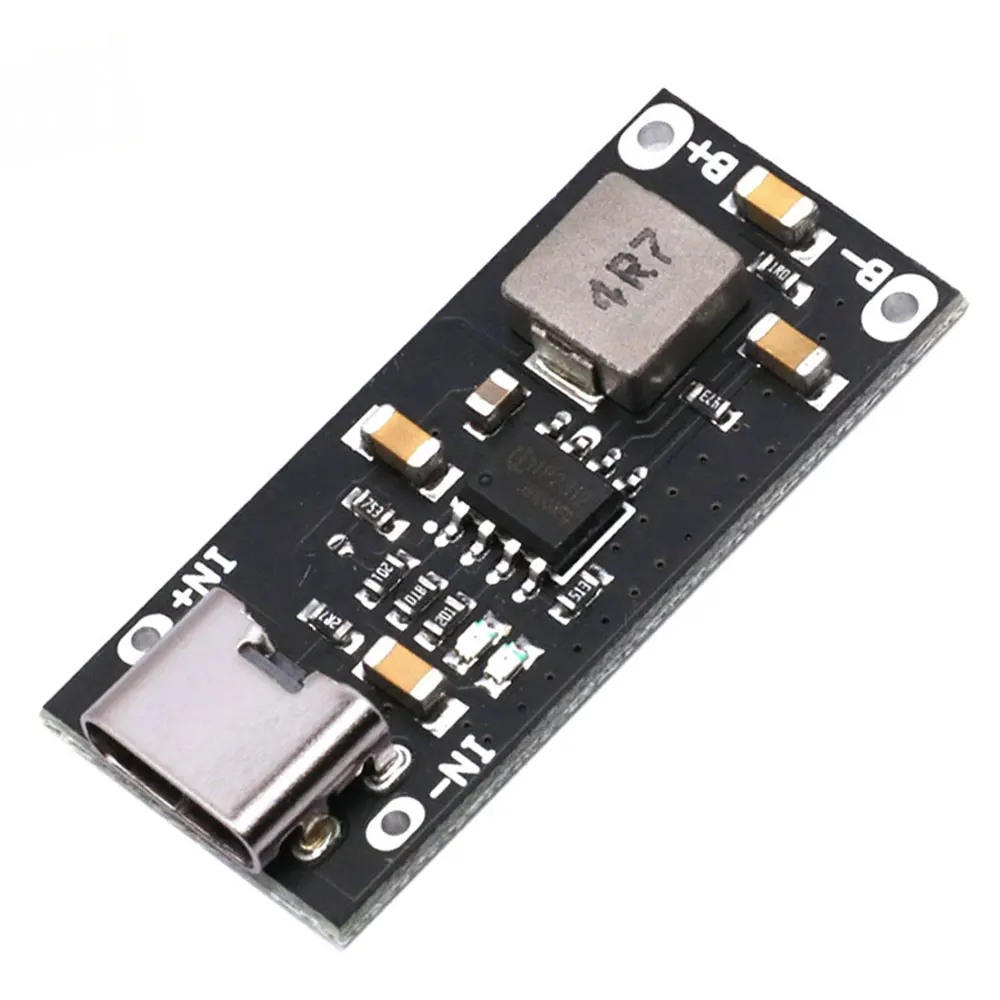 USB Type-C High Voltage Input 3A Polymer Triple Lithium Battery Fast Charging Board IP2312 CC/CV Mode 5V to 4.2V