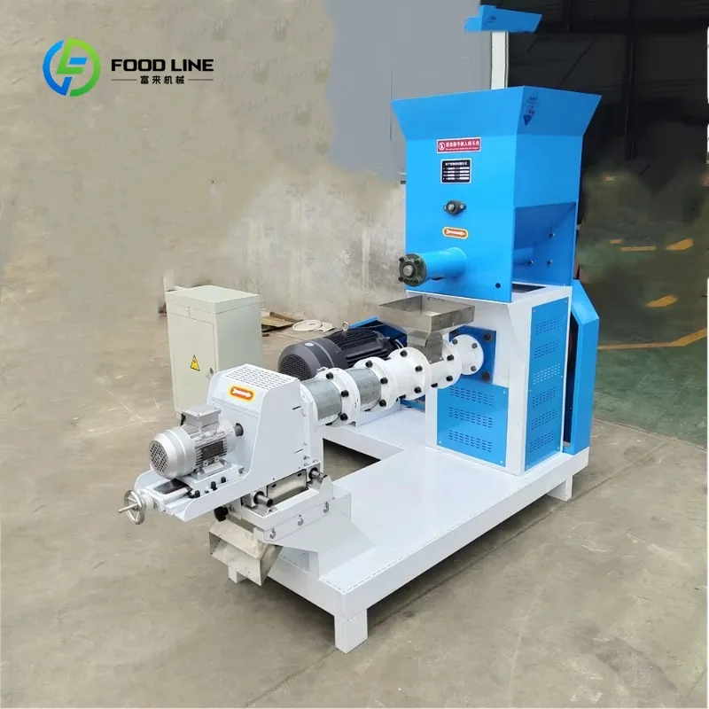 Customized Automatic Pellet Small Floating Fish Feed Pellet Making Machine Wheat Bran Bone Meal Pet Dog Food Mill Extruder