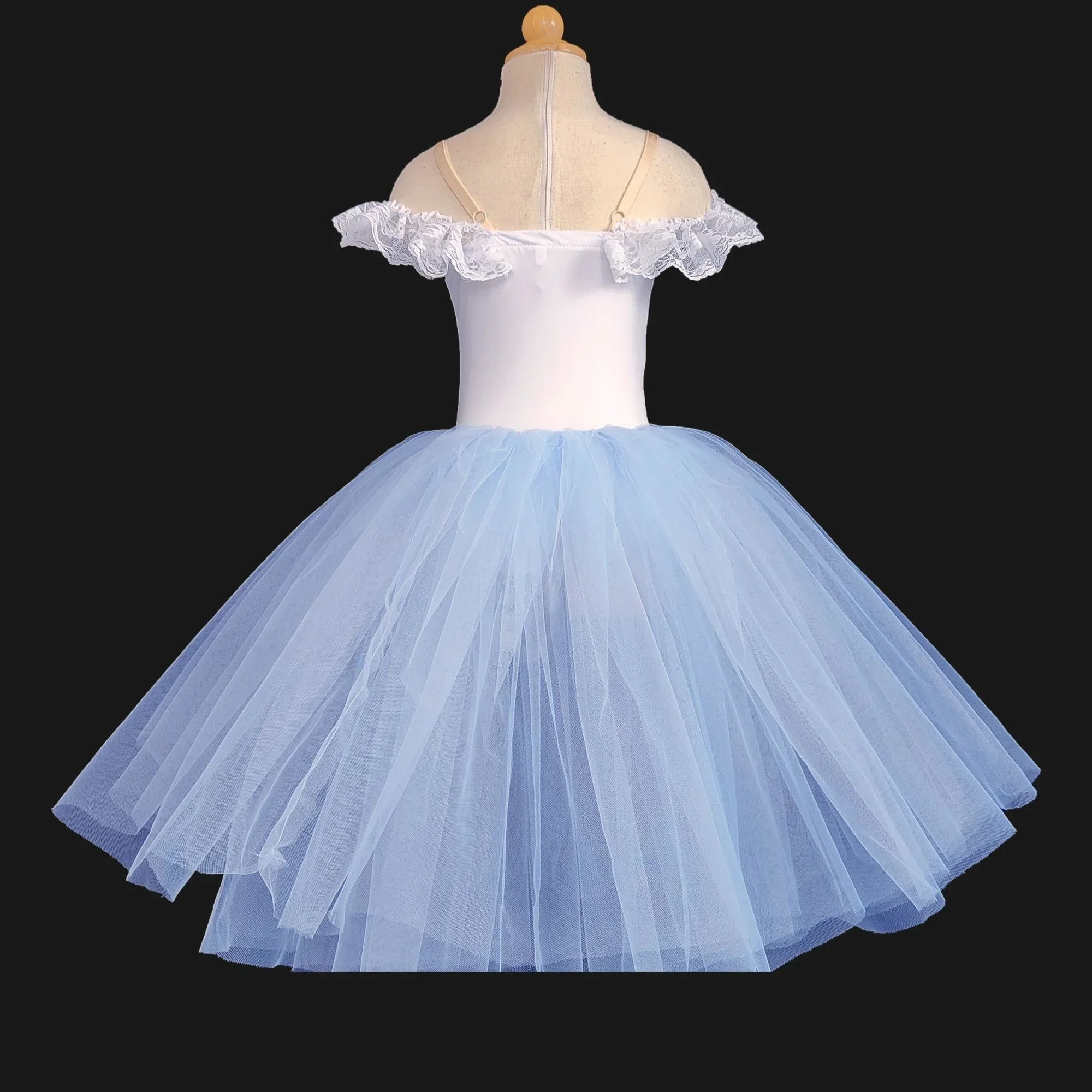 Blue Professional Ballet Costume Classic Ballerina Ballet Child Kid Girl Adult Princess Dance Long Ballet tutu Dress