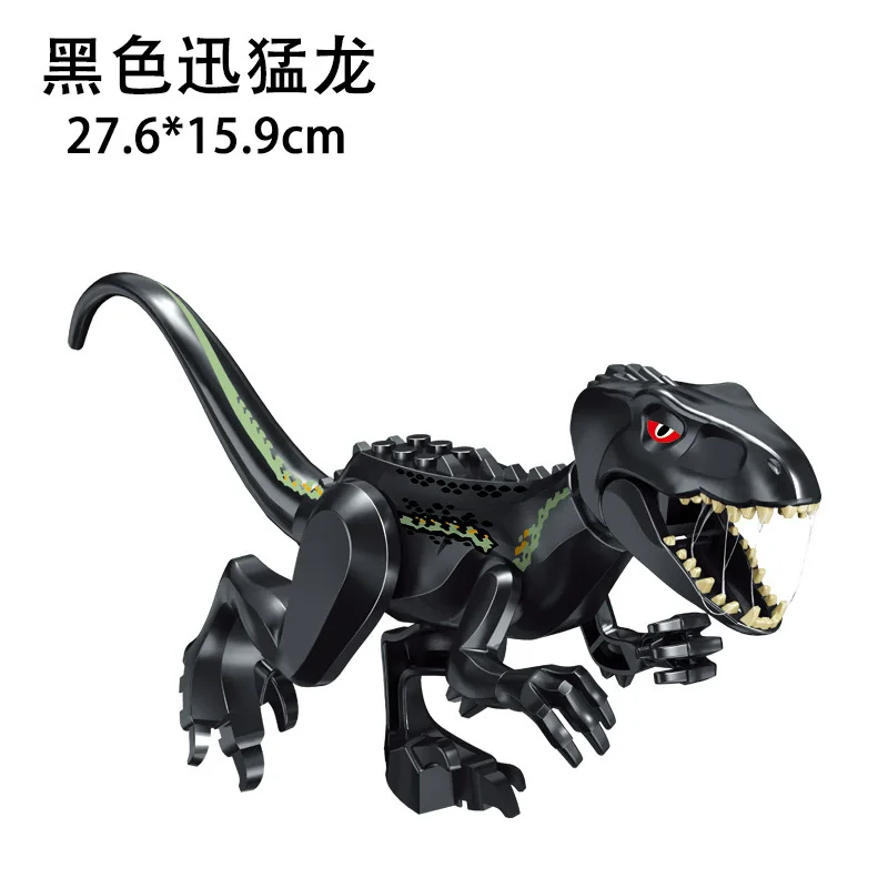 Simulierte Dinosaurier-Welt Velociraptor Raptor Bausteine Tyrannosaurus zum Zusammenbauen – Detail 9