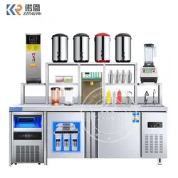 Popular Automatic Commercial Bubble Tea Counter / Popping Boba Machine / Milk Tea Making Machine