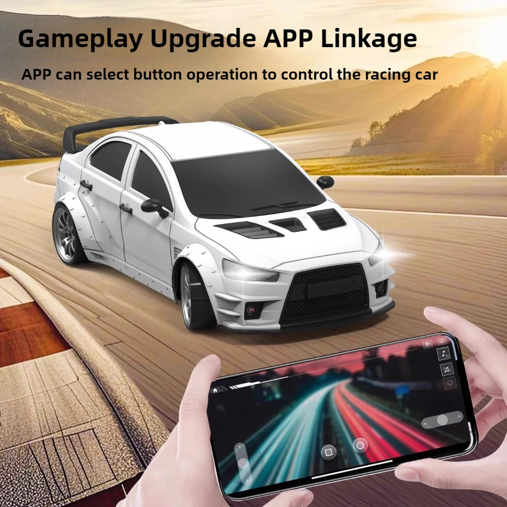 미니 RC카 1/20 4륜구동 고속 모터 드리프트 레이싱 시뮬레이션 조명 풀 프로포션 원격 제어 모델 미니 드리프트 자동차 장난감