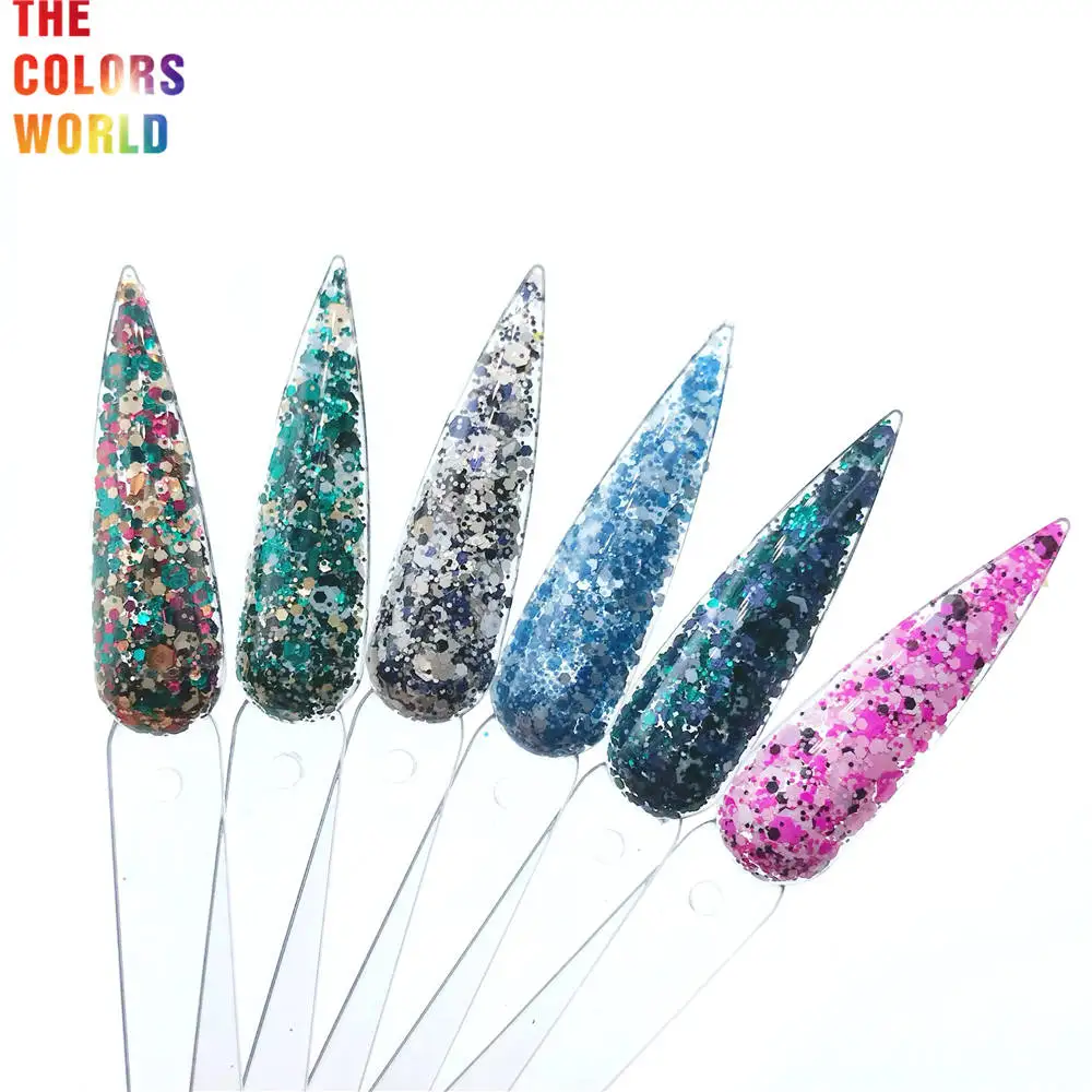 TCT-376 Camouflage Colors Nail Glitter Nail Art Decoration Makeup Tattoo Tumblers Craft DIY Handmade Accessoires Festival Party