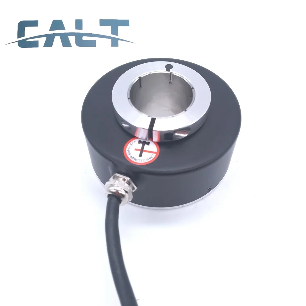 CALT GHH80-30G2500BML5  80MM Outer 30mm Hollow Shaft Encoder Line Driver Output 2500ppr Resolution 5V Voltage ABZA-B-Z- Signal