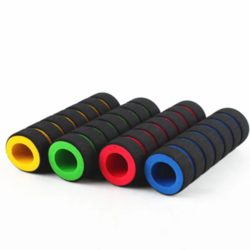 1 Pair Universal Grip Comfort Sponge Foam Handle Bar Motorcycle Dirt Bike E-bike Grip Cover Non-slip Soft Handlebar Bicycle Part image 2