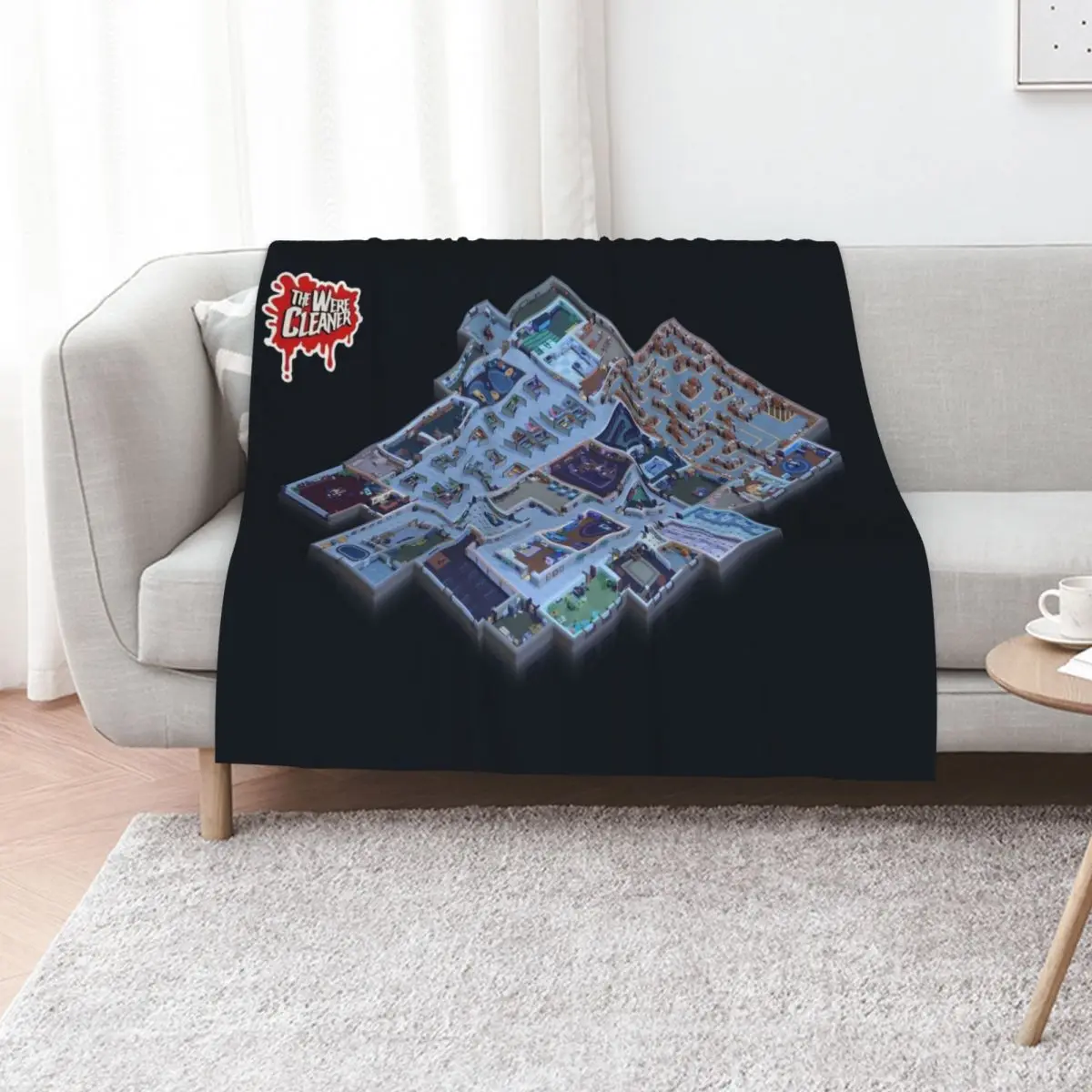 

The Howlin Hugs Office Throw Blanket Bed Fashionable warm for winter decorative Summer Beddings Blankets