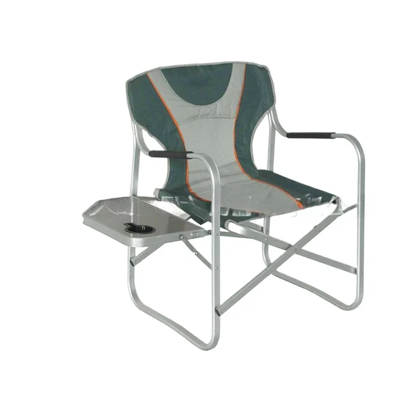 Manufacturer, outdoor folding beach chair, with table board, aluminum director chair