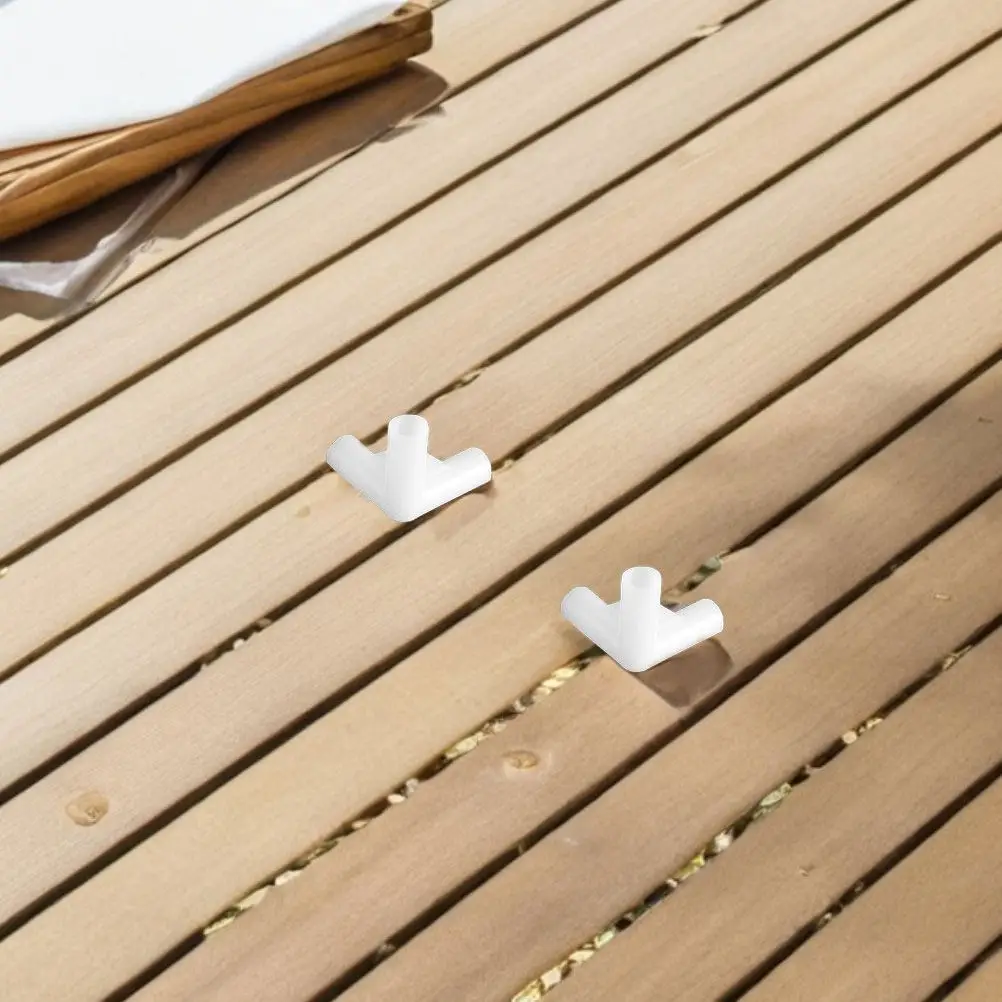 40Pcs Tent Connectors Outdoor Plastic Pipe Fittings 8.5mm for Canopy Frame Support Garden Structure Repair Kit