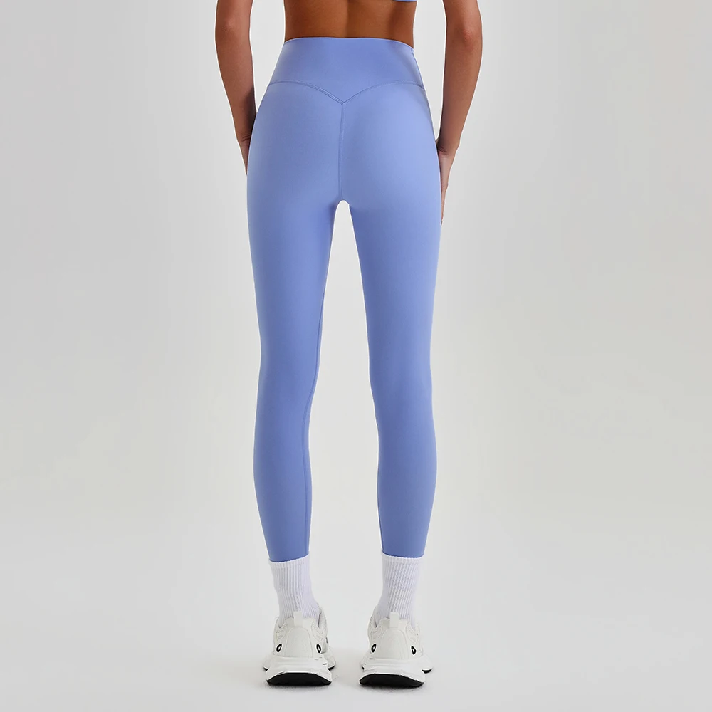 Ultra Soft High Waist Tummy Control Sports Leggings Women No Front Seam Butt Lifting Yoga Pants Compression Running Tights