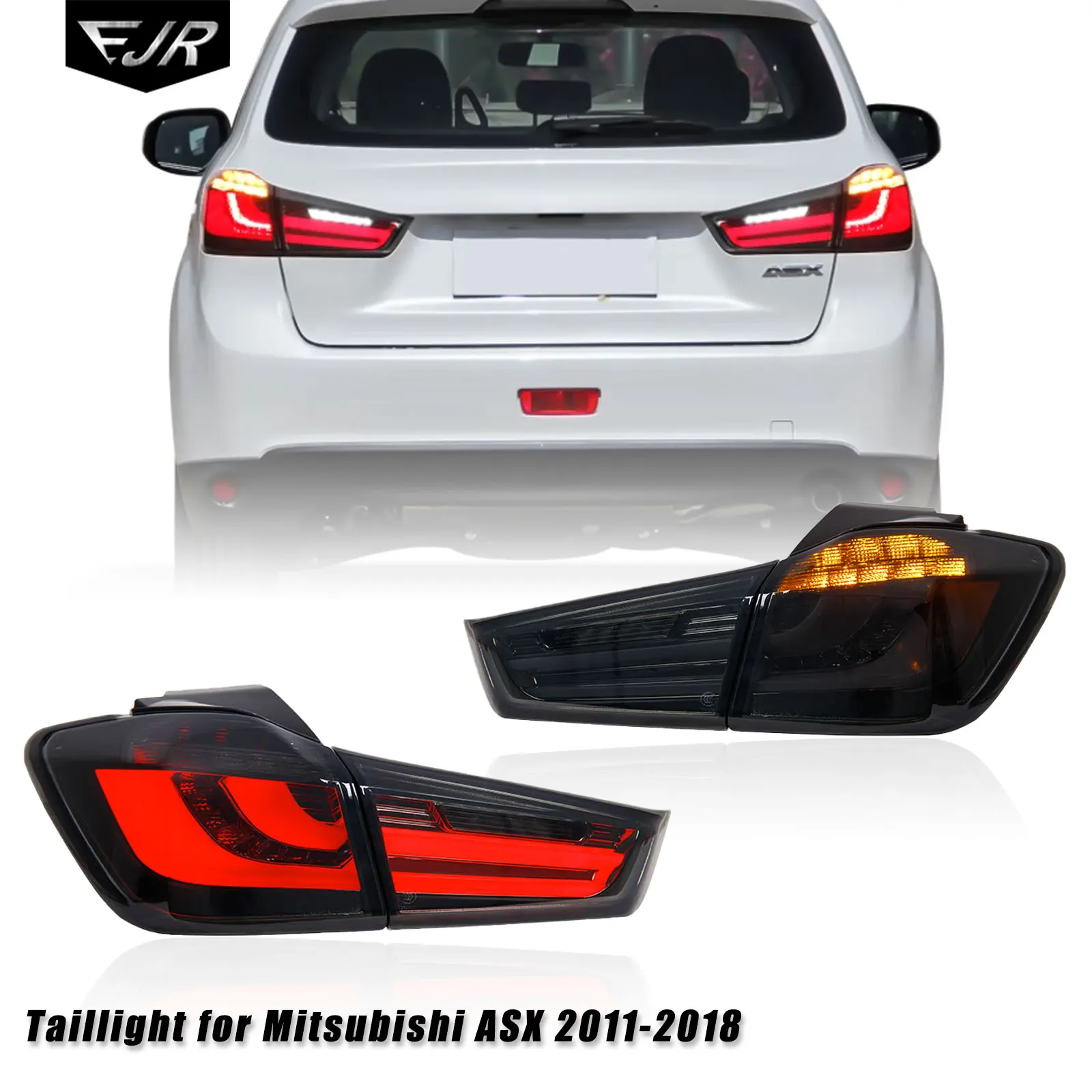 For Mitsubishi ASX 2011-2018 Taillights LED Daytime Running Light Turn Signal Rear Tail Lights Brake Car Lamp Accessories