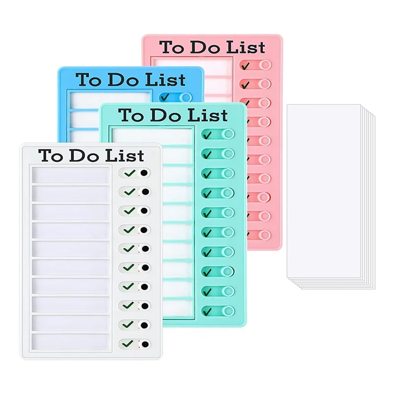 

SR-4Pcs Dry Erase Memo List Board Chore Chart RV List Board With 10 Dry Erase Paper