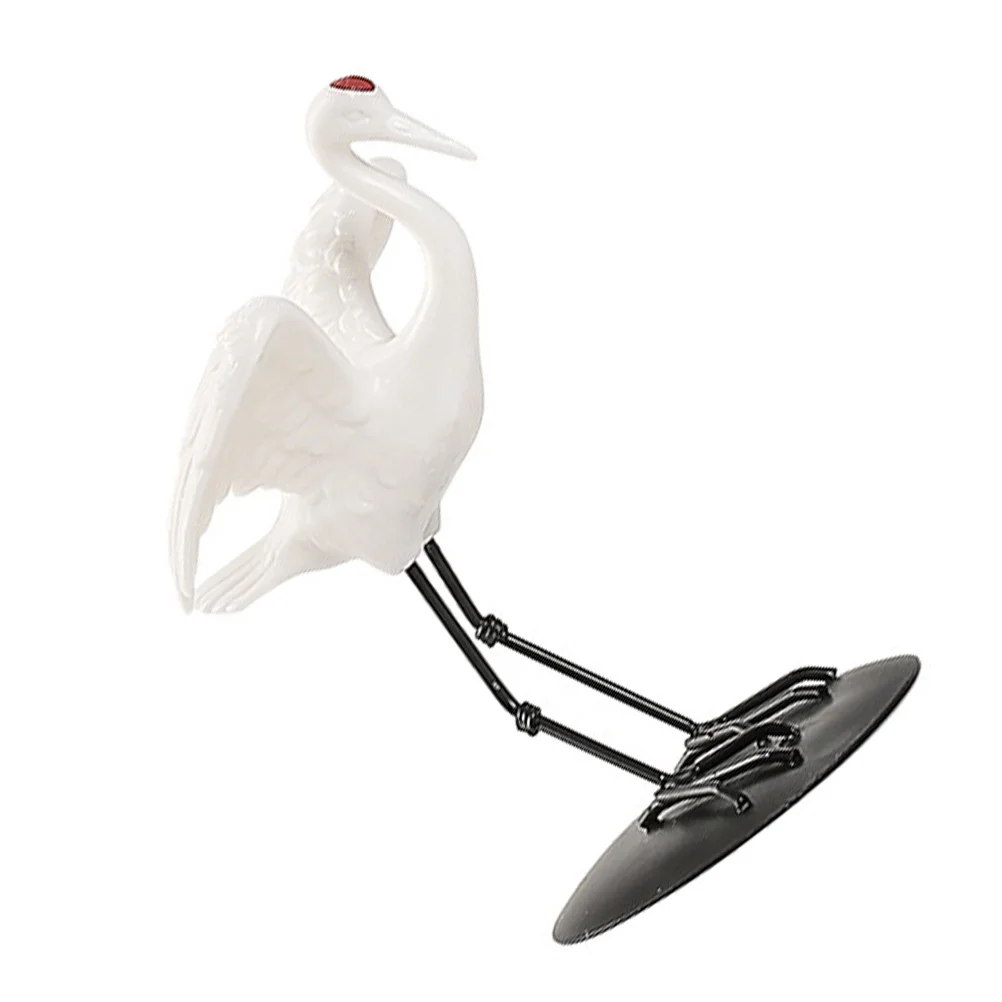 

1Pcs Crane Desktop Decoration Premium Ceramic Micro Landscape Ornament for Home Office Party Table Decoration Micro Adornment