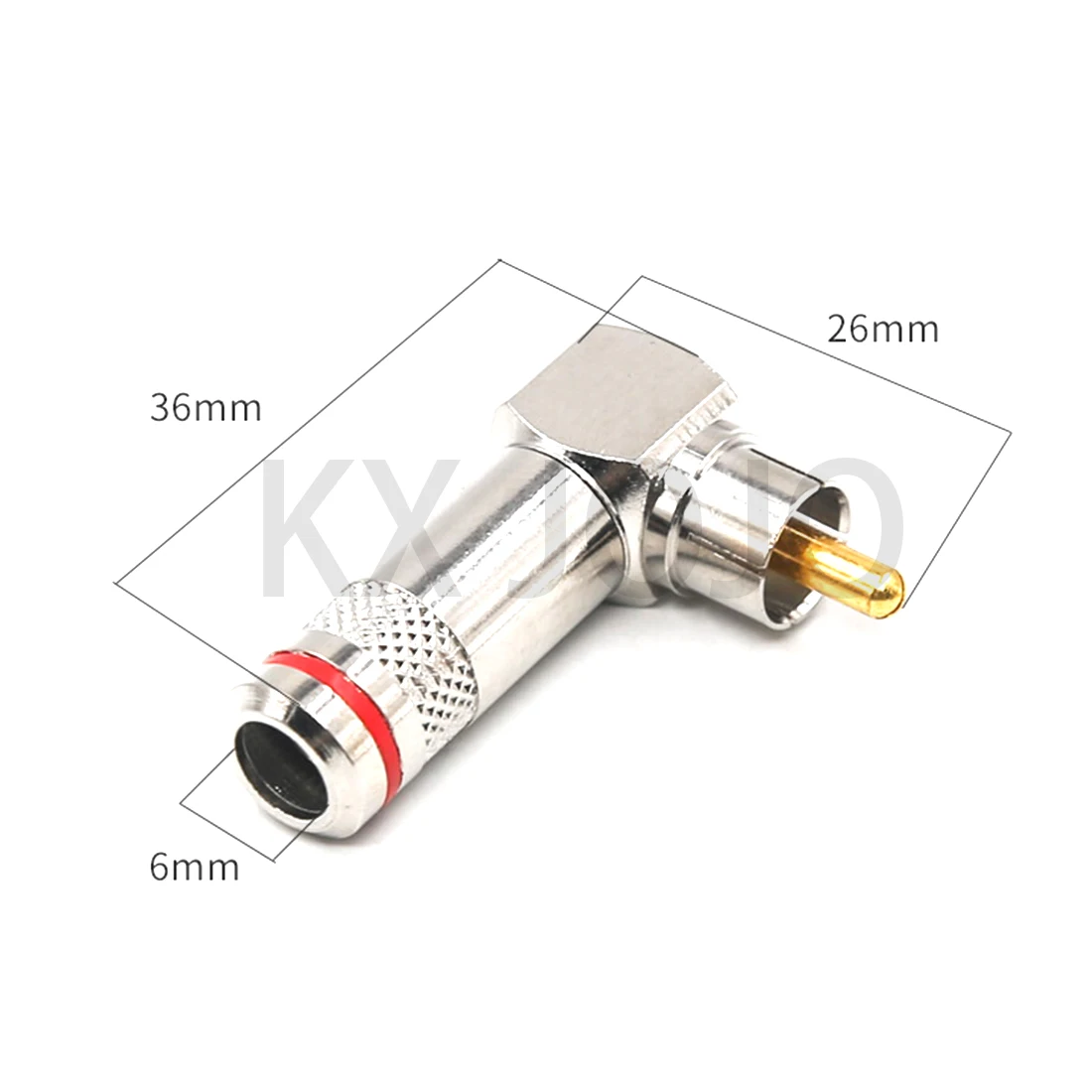 RCA Male Connector P737 L Type Right Angle Elbow Plug AV Color Difference Cable 90-Degree Set-top Box Audio Head