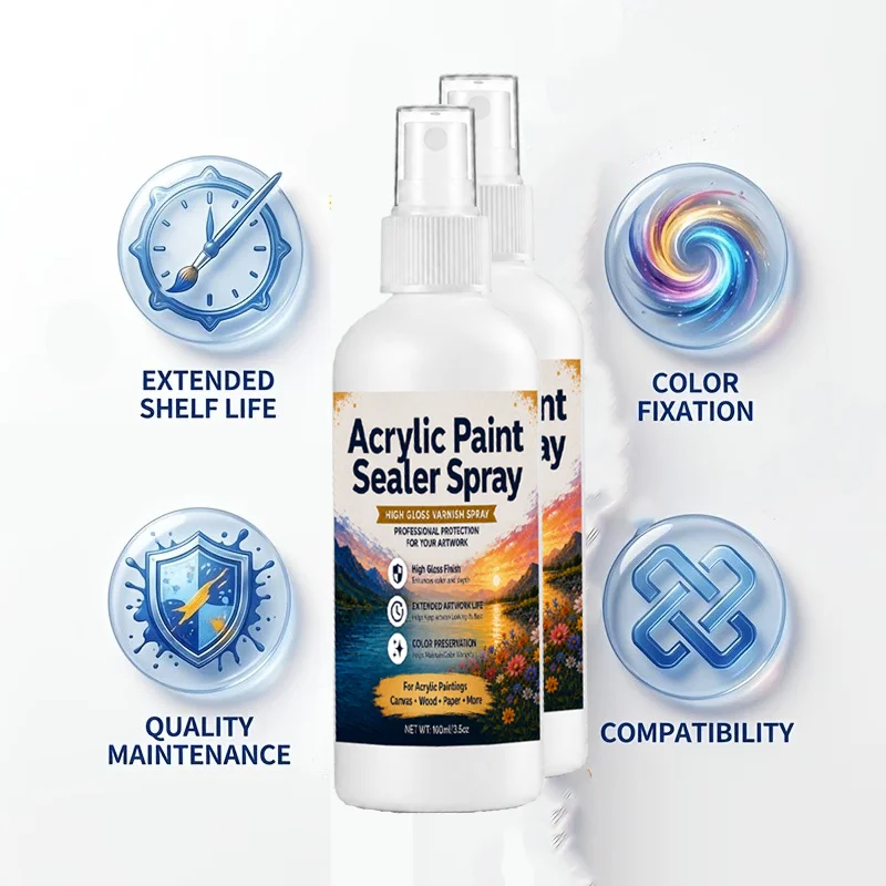 Drawing Fixative Spray / Quick Setting & Artwork Protective Care / for Charcoal Sketch Pastels Markers & Acrylic Paint