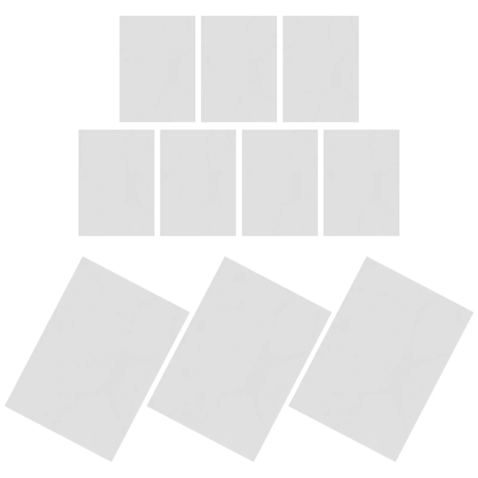 

10Pcs Clear Plastic Sheets 16x12 Transparent Panels for Miniature Window Panes DIY Replacement Craft Supplies Dollhouse Window