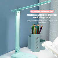 USB LED Folding Desk Lamps Touch Dimmable 5V Eye Guard Protection Reading Table Lamp Room USB Rechargeable Night Light Home