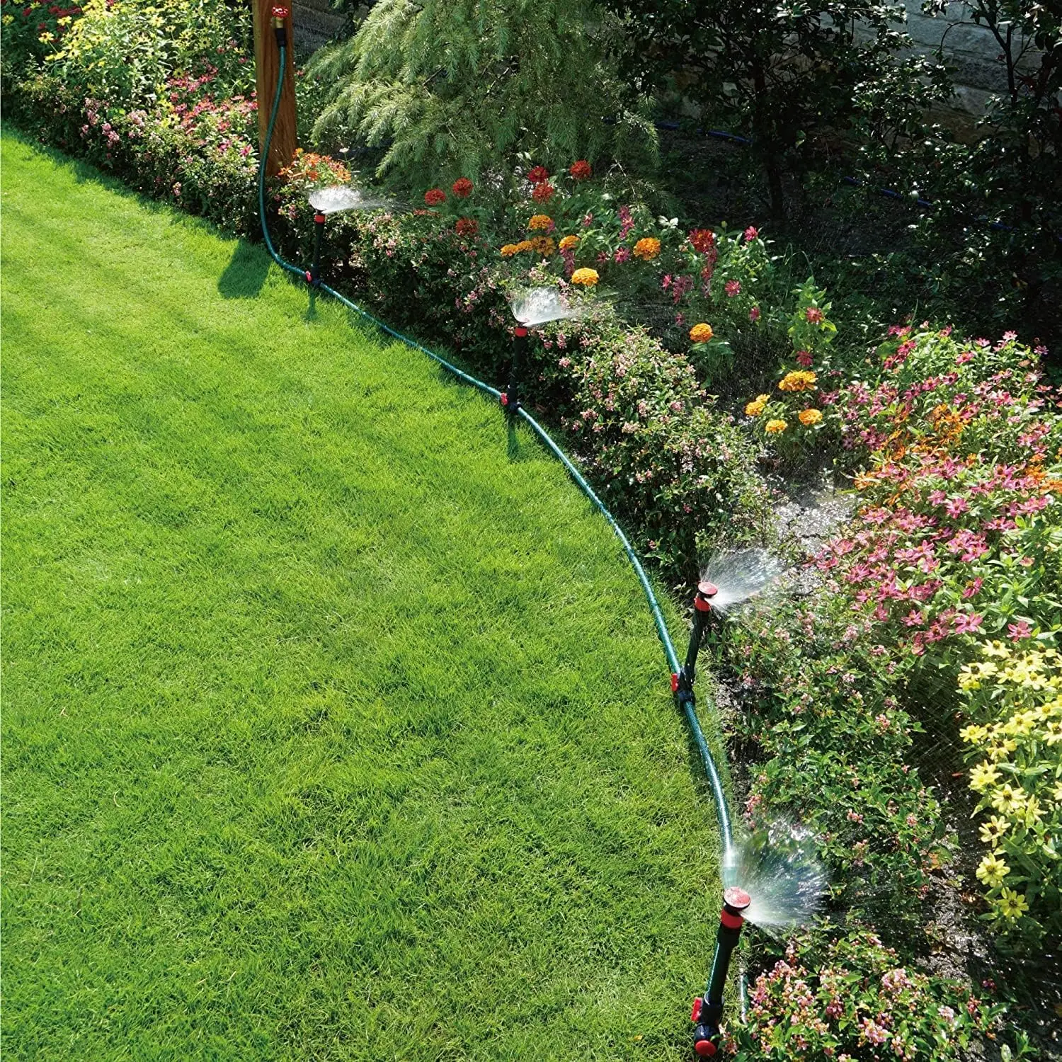 Design flessibile Multi-regolabile sistema di irrigazione fuori terra per irrigazione da giardino irrigatore e tubo flessibile Set di irrigazione per piante fai da te