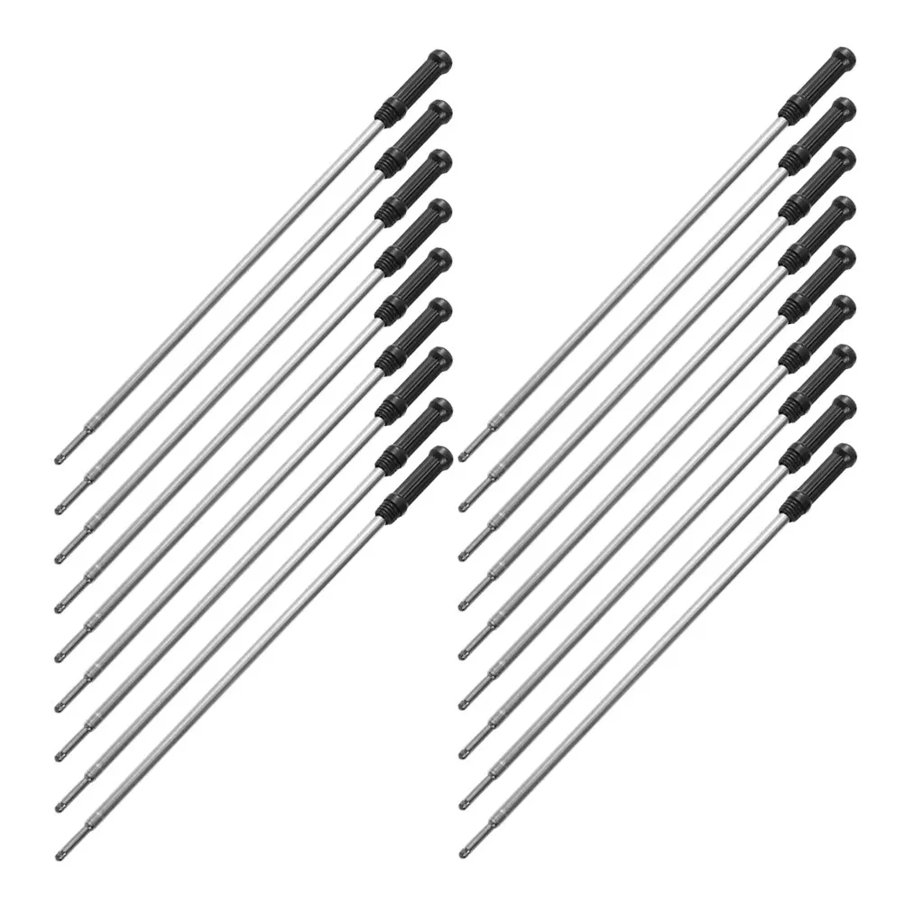 

50Pcs Ballpoint Pen Refills Black Metal Refills for Twist Pens and Metal Pens Office School Home Use Smooth Consistent Writing