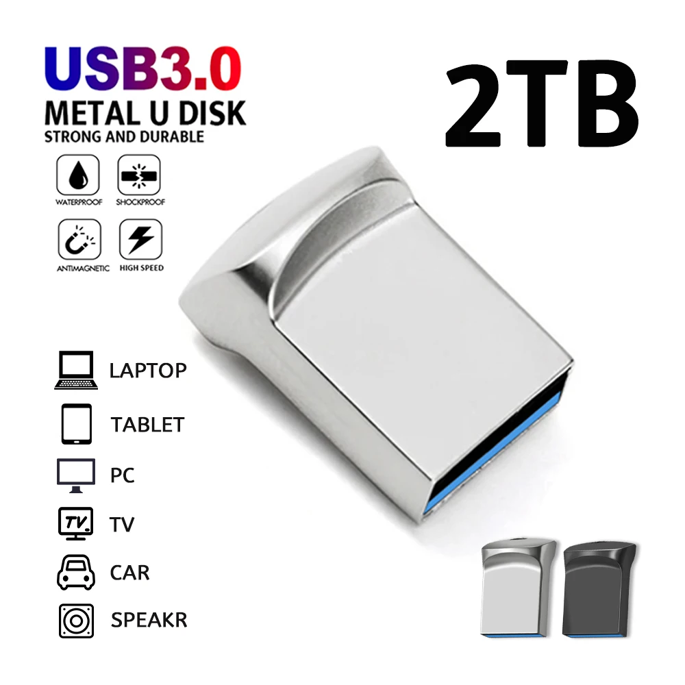 Super Mini Pendrive 2TB Cle USB 3.0 Flash Drive Hihg Speed 1TB Memoria USB Memory Stick 128GB Waterproof Pen Drive Free Shipping