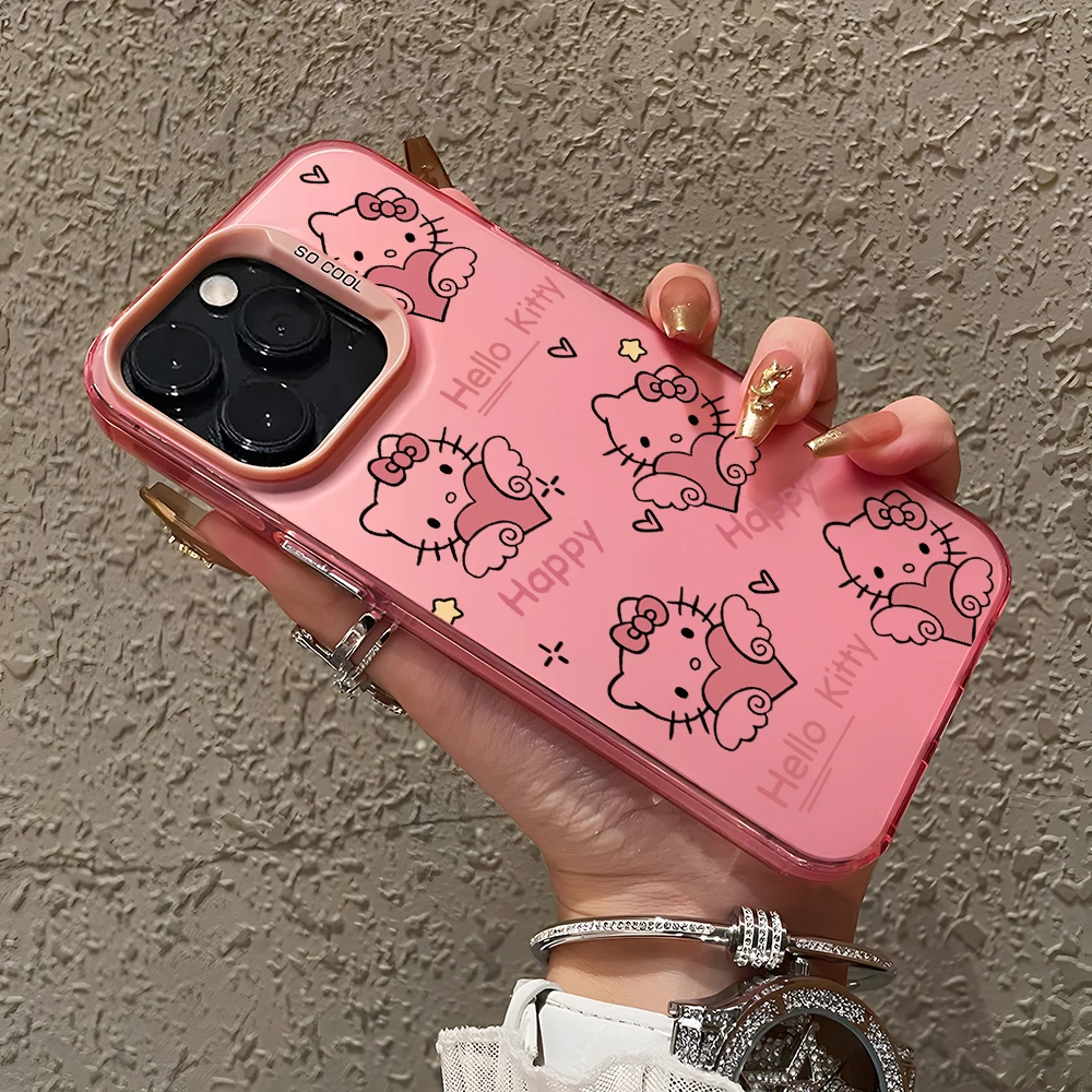 Love Heart Hello kitty Phone Case for Infinix Smart 8 7 6 5 Note 30 Hot 20 11 10 9 Play 40 Pro 30i 30 GT 20 10 Matte Hard Cover