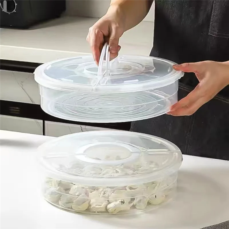 Plastic Pie Box With Lid Fresh-Keeping Box Pie Box With Handle Pie Box Suitable For Transport-AT64