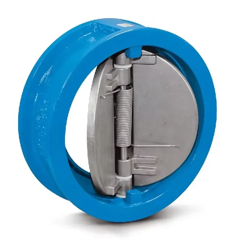 Changhong 4 Inch Flap Check Valve Price Ductile Iron Stainless Steel One Way Non Return Valve Dual Plate Wafer Check Valve