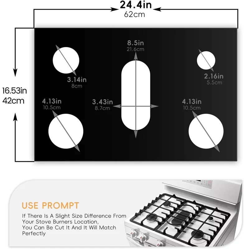 2PCS Gas Stove Burner Cover Stove Guard Stove Top Protector Gas Stove Burner Liners Gas Stove Range For Kitchen Cooking-Hot