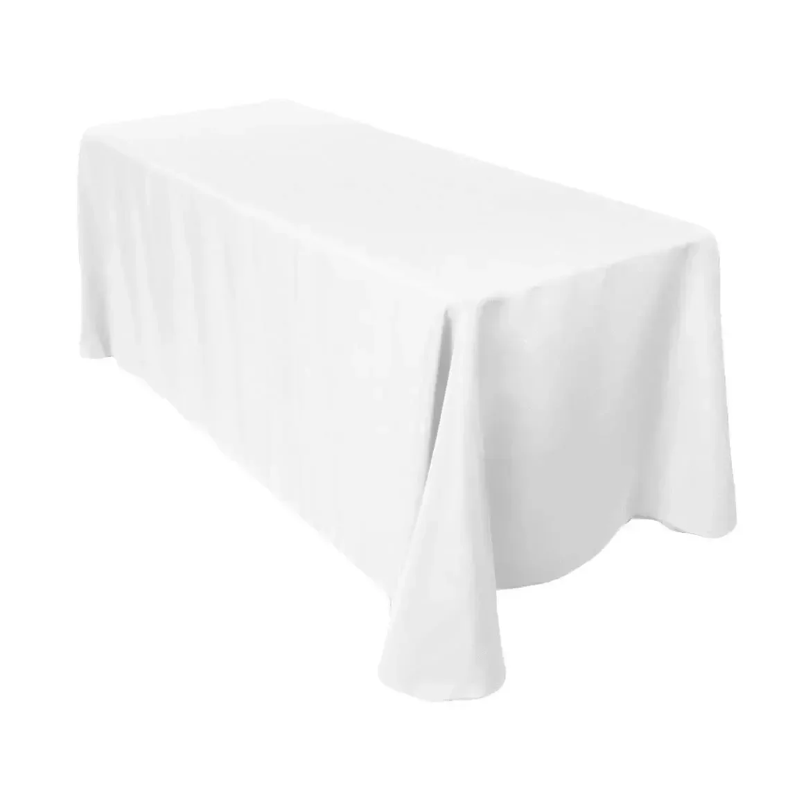 

Sparkles Make It Special Leading Linens 10-pcs 90" x 156" Inch Rectangular Polyester Cloth Fabric Linen Tablecloth - Wedding Rec
