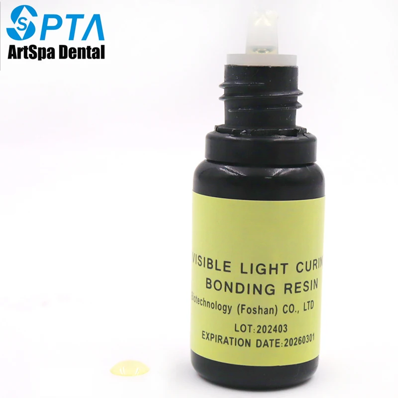 SPTA 1PC Dental Adhesive Bonding Agent Orthodontic Adhesive Metal Ceramic Brackets Kit Light Curing Invisible Attachments Glue