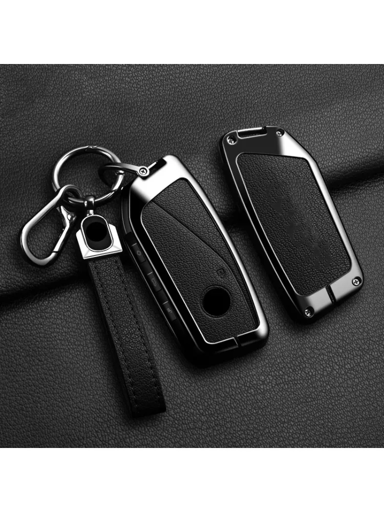 Obudowa kluczyka samochodowego ze stopu aluminium do BMW X1 U11 X7 G07 XM G09 I7 Serii 7 G70 LCI IX I20 U06 G81 M3 2023, ochraniacz, brelok, akcesoria — 2