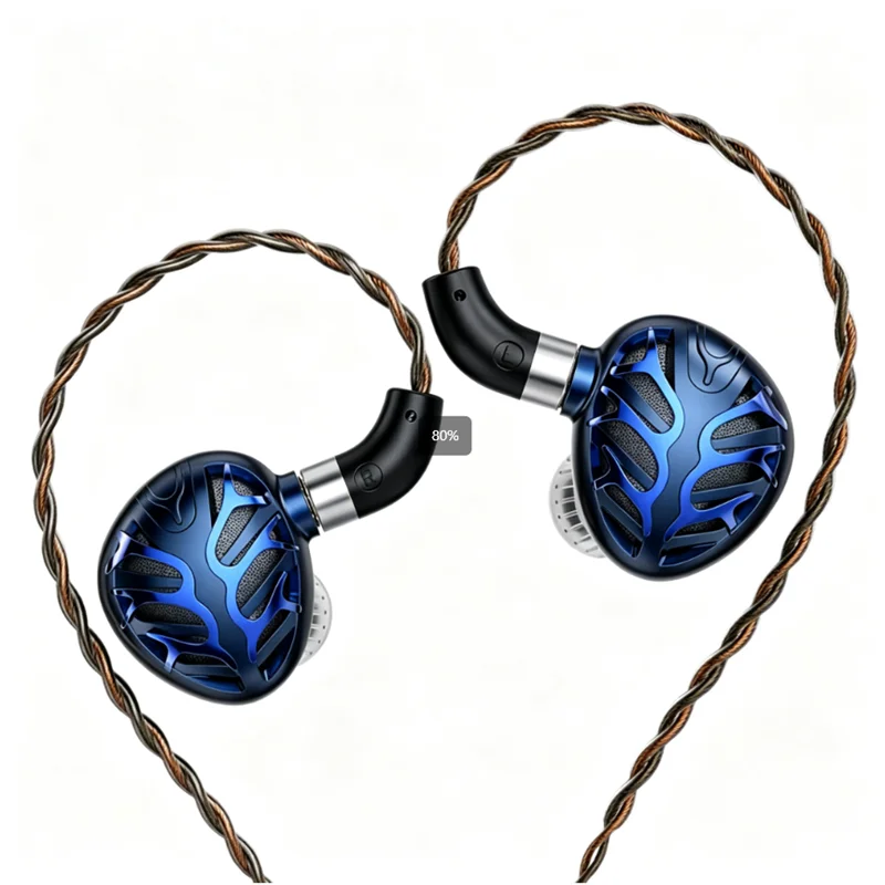 In Stock HiFi Wired In Ear Headphones 14.6mm Planar Driver Detachable Cable Earphones For Music Gaming