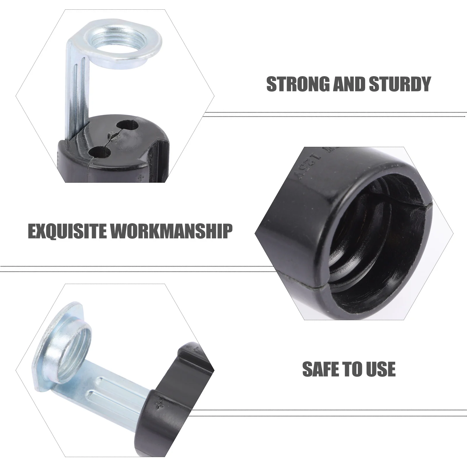 

9 pcs Candelabra Light Socket Lamp Base Replacement Chandelier Lamp Holder Plastic Iron Material Wall Pendant Fixture