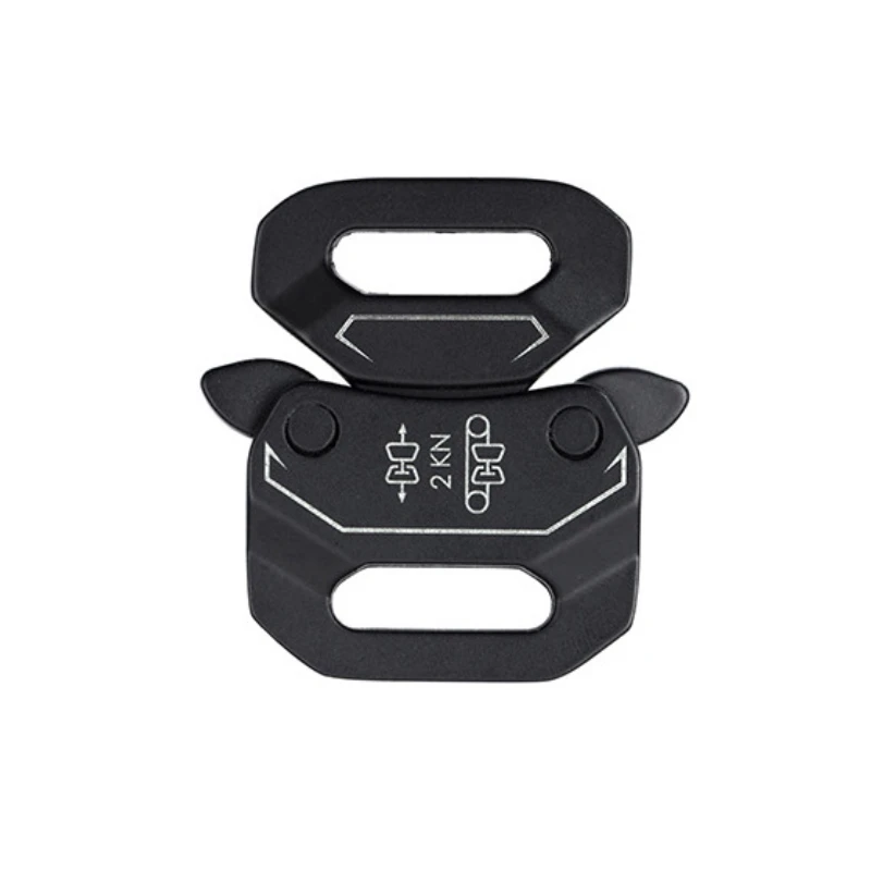 Plating Black 16mm Adjustable Metal Clip Buckles For Bags Hardware Zinc Alloy Quick Release Buckles For Tactical Webbing Belts