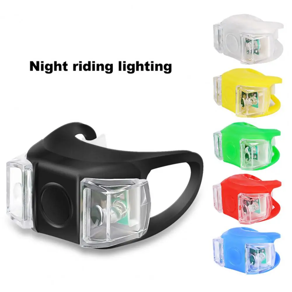 Creative Bicycle Taillight LED Warning Light 2 LED Beads 3 Modes Cycling Silicone Night Riding Frog Lights Bicycle