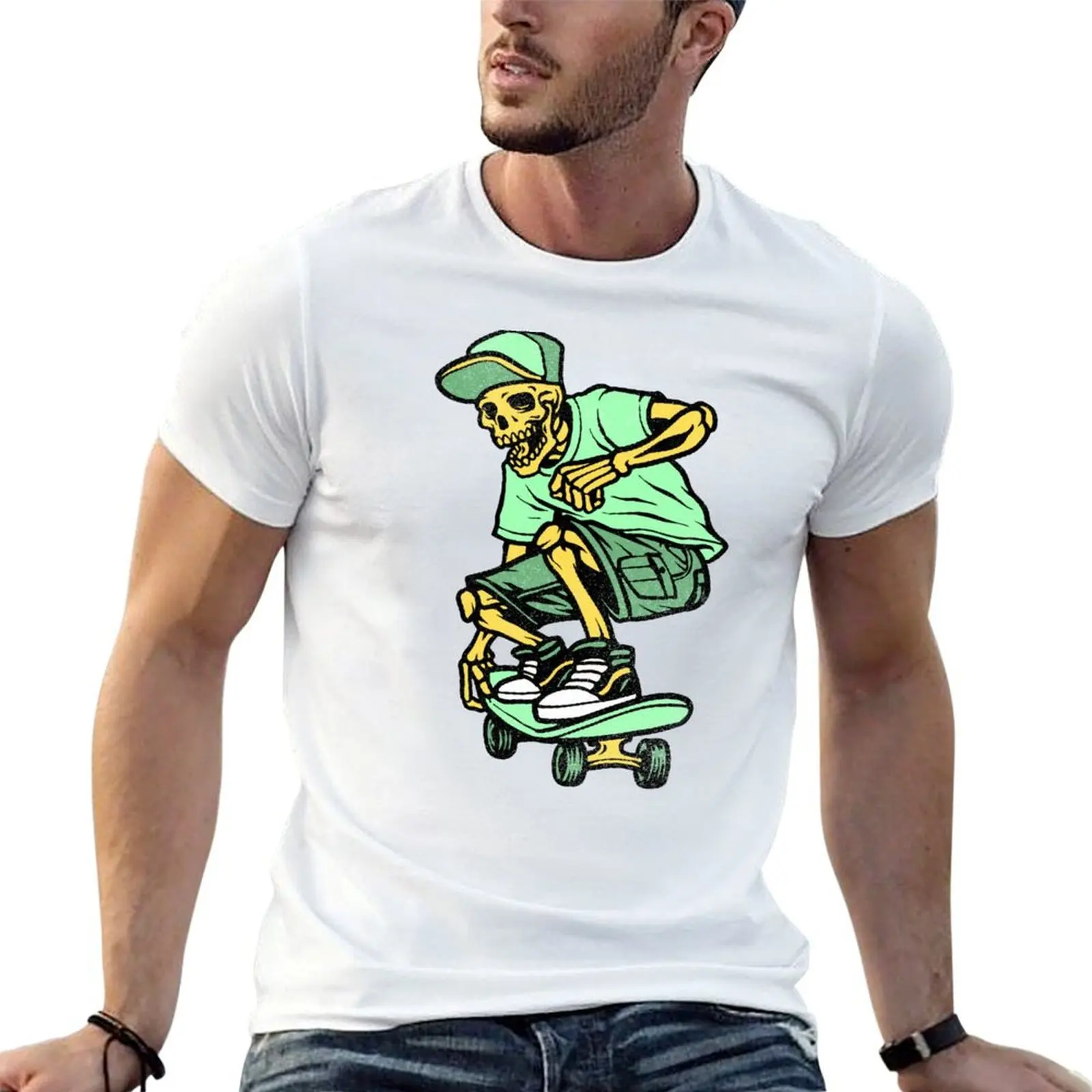 

Bony Hawk. Skeleton Skater. Awesome. T-Shirt printed t shirts for man graphic t shirts for man T-Shirt