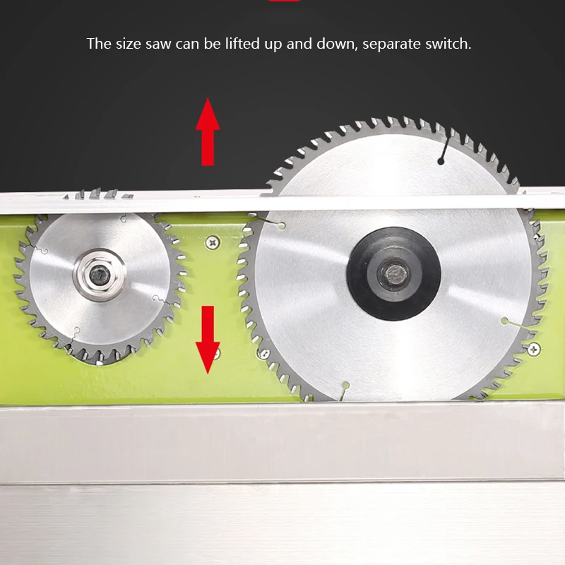 Table Saw Electric Dust-Free Composite Wood Multifunctional Woodworking Sliding Table Saw Integrated Precision Cut Saw