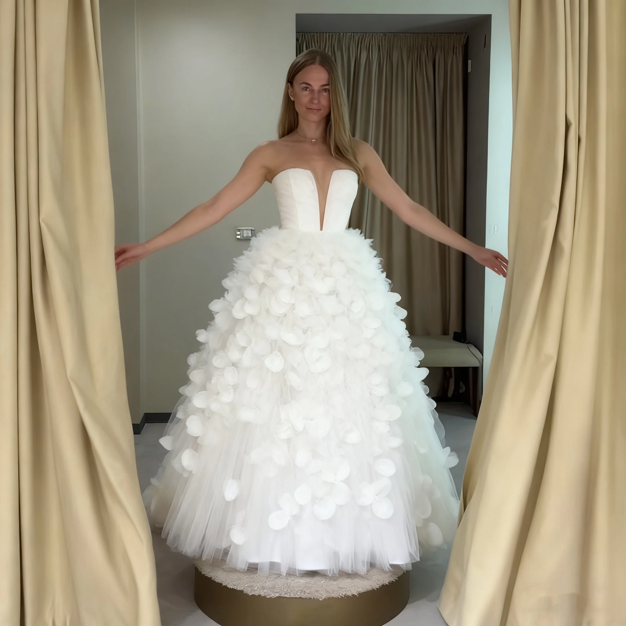 

Customize To Measures Wedding Dress Tulle Flowers Elegant Princess Bridal Gowns Sweetheart свадебное платье