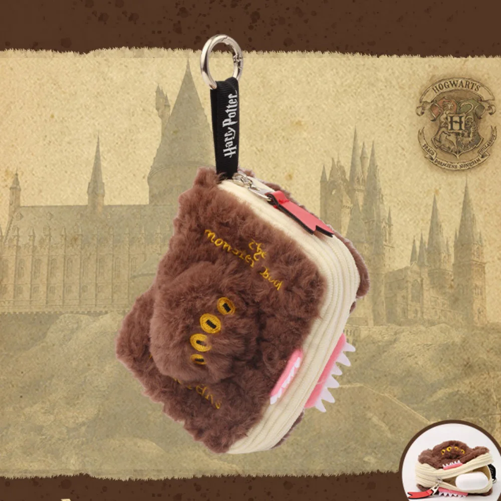 

Cartoon Harry Potter10cm Monster Book Plush Hanging Bag,Film and Television Accessories,Student Bus Card Replacement Storage Bag