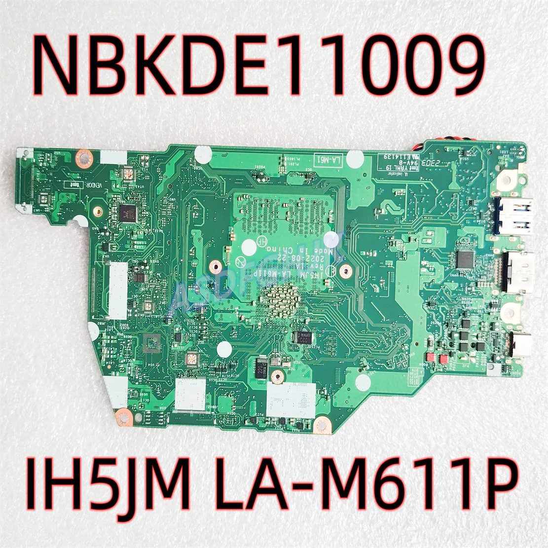 Nbkde11009 nb. kde 11,009 für acer aspire A315-24P laptop motherboard mit R5-7520U und 16gb ram ih5jm LA-M611P test ok